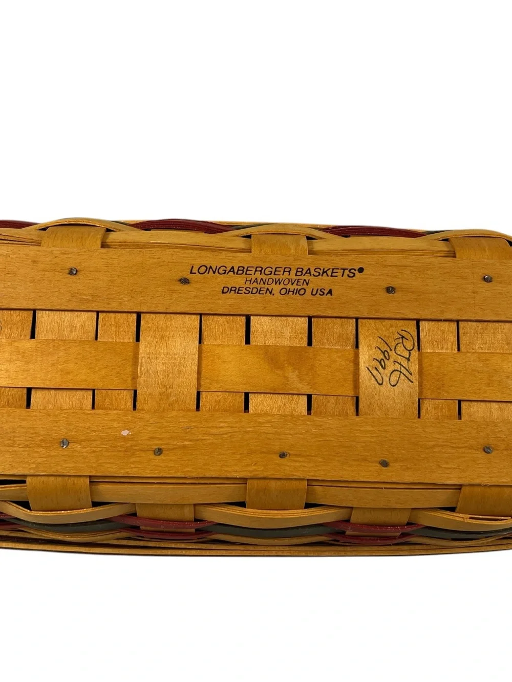 Longaberger Paisley Organizer Tray in Brown and Gold